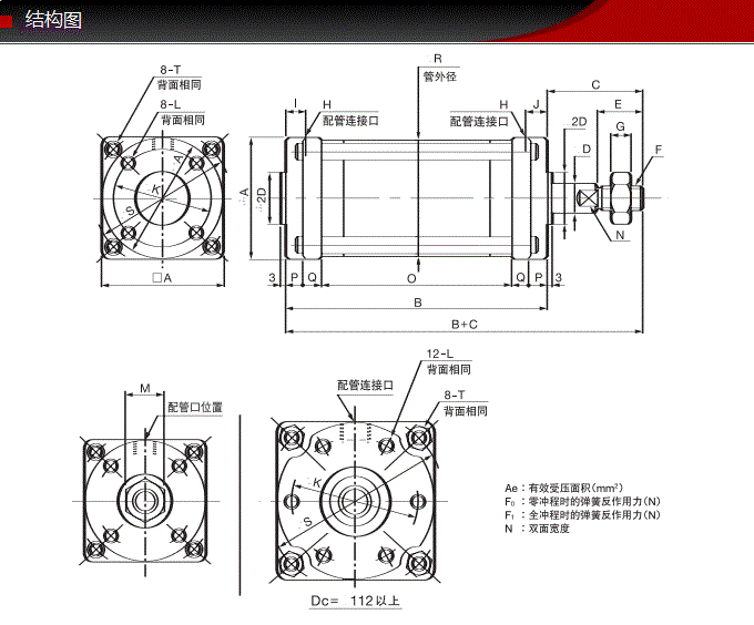 FCS-63-78-S0/S1-P藤仓标准气缸(图6)