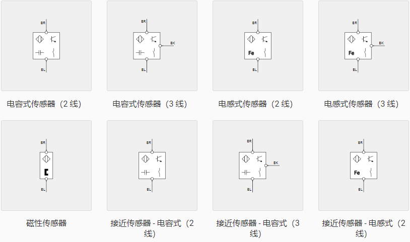 电感式接近开关的电气符号表示图(图1)