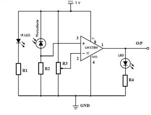 红外传感器电路原理图