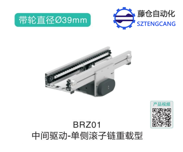 单侧滚子链重载型中间驱动链板输送机BRZ01(图1)