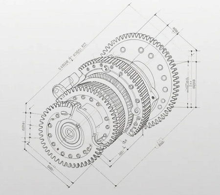 软齿面减速机低速重载齿面接触应力分散(图1) 软齿面减速机低速重载齿面接触应力分散(图1)