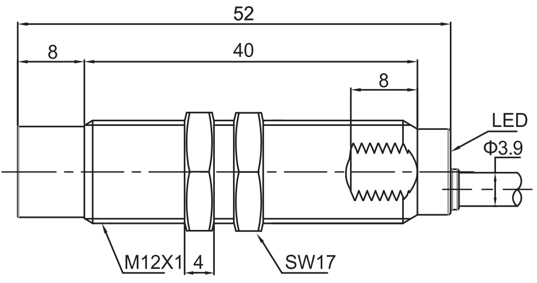 电感式传感器：Ni8-G12-OP6L（G12系列）(图3)