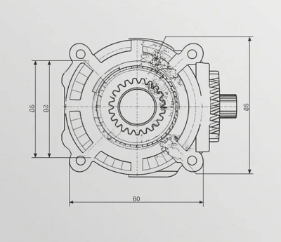 铝合金蜗轮蜗杆减速机，蜗轮齿面磨损检测方法？(图1)