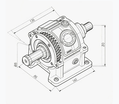 铝合金蜗轮蜗杆减速机,润滑油抗乳化性能要求(图1) 铝合金蜗轮蜗杆减速机,润滑油抗乳化性能要求(图1)