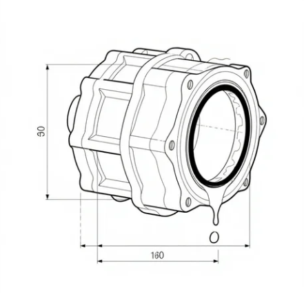 行走减速机油封渗漏,怎样做到长期有效密封?(图1) 行走减速机油封渗漏,怎样做到长期有效密封?(图1)