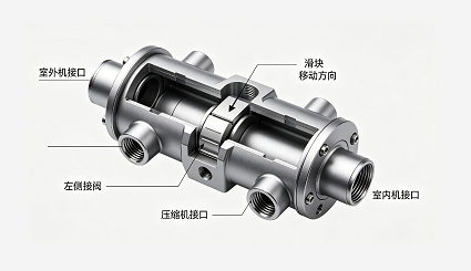 四通换向阀空调制热切换工作原理(图2)