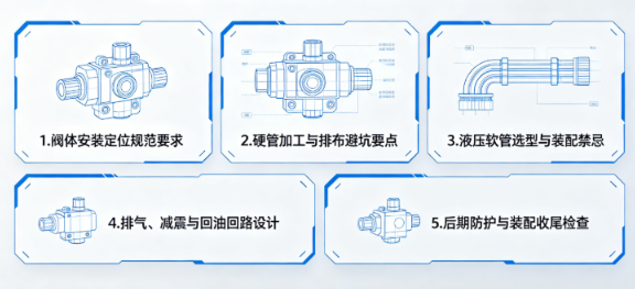 多路换向阀工程机械安装布管注意事项(图1)