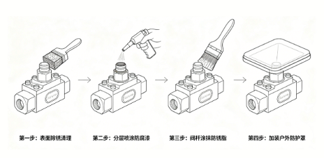 手动换向阀户外长效防锈处理办法(图1)