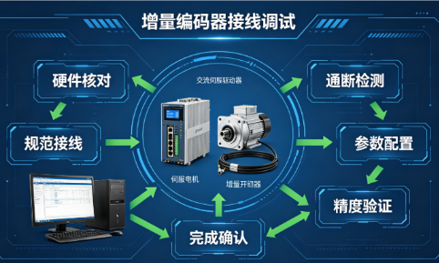 交流伺服驱动器增量编码器接线调试步骤(图1) 交流伺服驱动器增量编码器接线调试步骤(图1)
