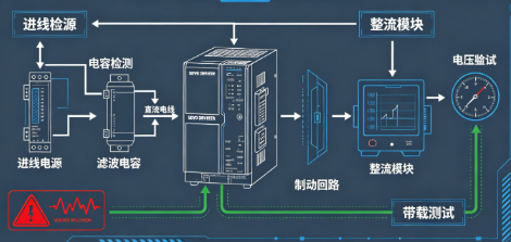 伺服驱动器母线电压不稳怎么维修(图1)