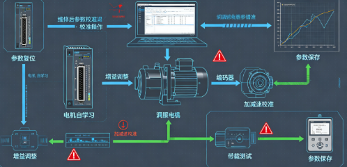伺服驱动器维修后参数校准操作(图1)