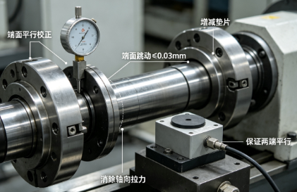 转矩转速传感器安装同轴度校正技巧(图2) 转矩转速传感器安装同轴度校正技巧(图2)