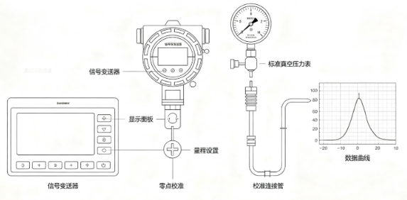真空度传感器信号变送器,接线调试方法(图3) 真空度传感器信号变送器,接线调试方法(图3)