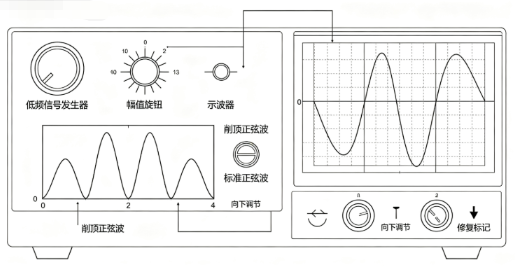 低频信号发生器波形失真调整方法(图1)