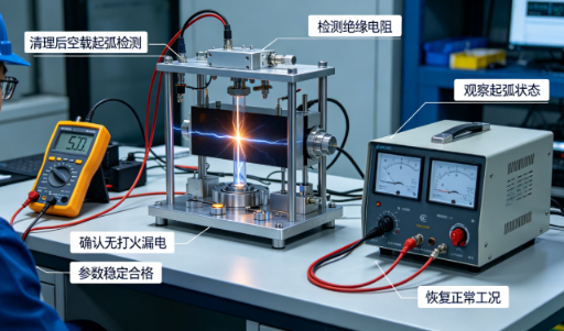 电弧发生器密闭腔体内部积碳清理流程(图3) 电弧发生器密闭腔体内部积碳清理流程(图3)