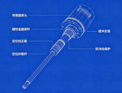 搅拌设备工况物位传感器减振安装设计(图2) 搅拌设备工况物位传感器减振安装设计(图2)