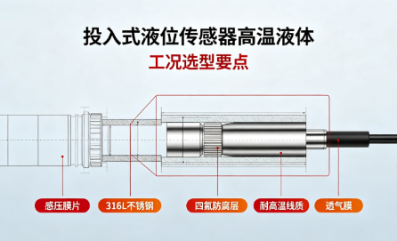 投入式液位传感器高温,液体工况选型要点(图2) 投入式液位传感器高温,液体工况选型要点(图2)