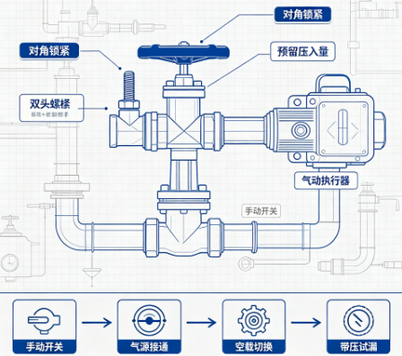 三通阀填料渗漏维修,气动调节阀密封更换实操(图1) 三通阀填料渗漏维修,气动调节阀密封更换实操(图1)