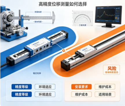 直线位移传感器与光栅尺对比,高精度位移测量如何选择?(图1) 直线位移传感器与光栅尺对比,高精度位移测量如何选择?(图1)