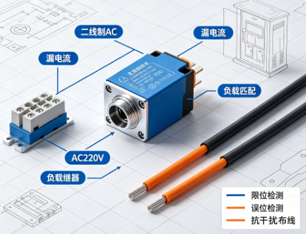 交流接近开关选型,读懂二线制AC供电核心特点(图1) 交流接近开关选型,读懂二线制AC供电核心特点(图1)