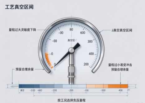 不锈钢真空压力表选型要点，适配各类负压测量场景(图1)