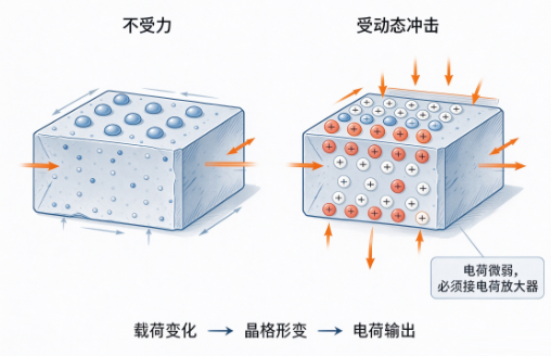 压电式力传感器动态力检测实现逻辑(图1) 压电式力传感器动态力检测实现逻辑(图1)
