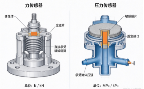 力传感器、压力传感器选型,分清概念避免选错(图1) 力传感器、压力传感器选型,分清概念避免选错(图1)