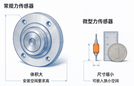 小型化测力方案,微型力传感器实现受限空间检测(图1) 小型化测力方案,微型力传感器实现受限空间检测(图1)