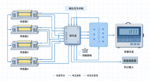 平台秤电子称重传感器选用与调试方法(图1) 平台秤电子称重传感器选用与调试方法(图1)